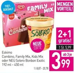 Sutterlüty Eskimo Combino, Family Mix, Kids Mix oder NEU Solero Bonbon Exotic Angebot