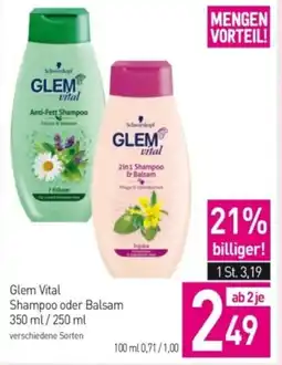 Sutterlüty Glem vital shampoo oder balsam Angebot