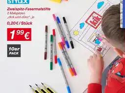 KiK Zweispitz-fasermalstifte Angebot