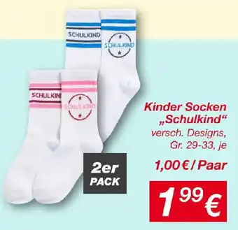 Kinder socken schulkind