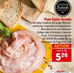 Interspar Pane Gusto Grande Angebot