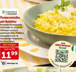 Interspar Parmesanreibe mit Behälter Angebot