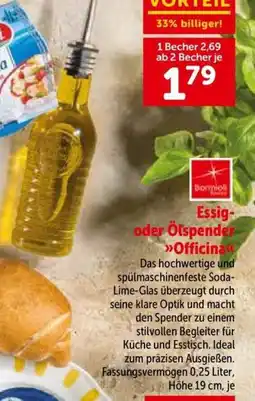 Interspar Essig- oder ölspende fficina Angebot