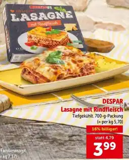 Interspar DESPAR Lasagne mit Rindfleisch Angebot