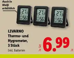 Lidl Livarno thermo- und hygrometer 3 stück Angebot