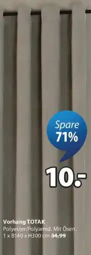 JYSK Vorhang totak Angebot