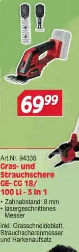 Zgonc Art.Nr. 94335 Gras- und Strauchschere GE- CG 18/ 100 Li - 3 in 1 Angebot