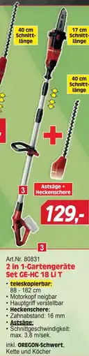 Zgonc Art.Nr. 80831 2 in 1-Gartengeräte Set GE-HC 18 Li T Angebot