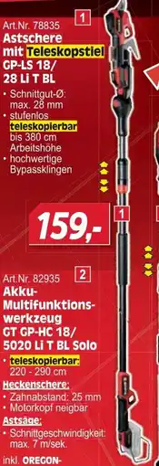 Zgonc Art.Nr. 78835 Astschere mit Teleskopstiel GP-LS 18/ Angebot