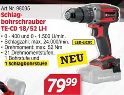 Zgonc Art.Nr. 98035 Schlag- bohrschrauber TE-CD 18/52 Li-I Angebot