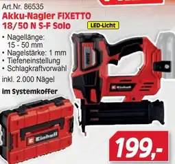 Zgonc Art.Nr. 86535 Akku-Nagler FIXETTO 18/50 N S-F Solo Angebot