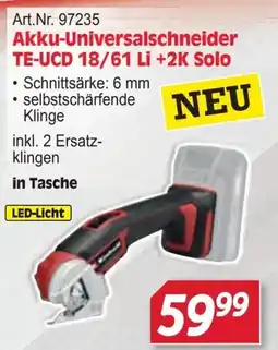 Zgonc Art.Nr. 97235 Akku-Universalschneider TE-UCD 18/61 Li +2K Solo Angebot