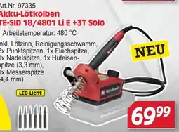 Zgonc Art.Nr. 97335 Akku-Lötkolben TE-SID 18/4801 Li E +3T Solo Angebot