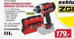 Zgonc Art Nr. 85235 Akku-Schlagschrauber IMPAXXO 18/450 S-F Solo Angebot