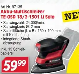 Zgonc Akku-Multischleifer TE-OSD 18/2-1501 Li Solo Angebot