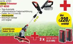 Zgonc Art.Nr. 21721 Akku-Trimmer GT 4030 Angebot