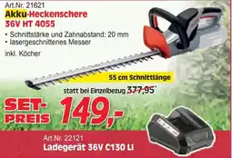 Zgonc Art.Nr. 21621 Akku-Heckenschere 36V C130 LI Angebot