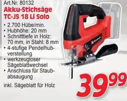 Zgonc Art.Nr. 80132 Akku-Stichsäge TC-JS 18 Li Solo Angebot