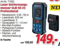 Zgonc Art.Nr. 71563 Laser Entfernungs- messer GLM 50-22 Professional Angebot