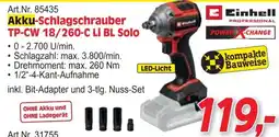 Zgonc Art.Nr. 85435 Akku-Schlagschrauber TP-CW 18/260-C LI BL Solo Angebot