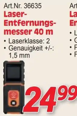 Zgonc Art.Nr. 36635 Laser- Entfernungs- messer 40 m Angebot