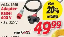 Zgonc Art.Nr. 6555 Adapter- Kabel 400 v Angebot