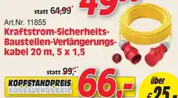 Zgonc Art.Nr. 11855 Kraftstrom-Sicherheits- Baustellen-Verlängerungs- kabel 20 m, 5 x 1,5 Angebot