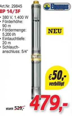 Zgonc Art.Nr. 29845 BP 14/3F Angebot