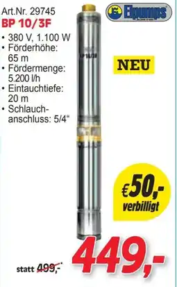Zgonc Art.Nr. 29745 BP 10/3F Angebot