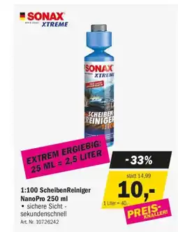 Forstinger SONAX 1:100 ScheibenReiniger NanoPro Angebot