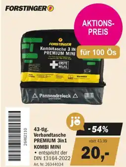 Forstinger 43-tlg. Verbandtasche PREMIUM 3in1 KOMBI MINI Angebot