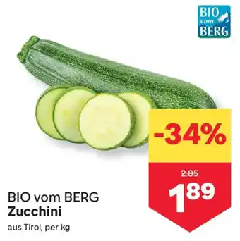 MPreis BIO vom BERG Zucchini Angebot
