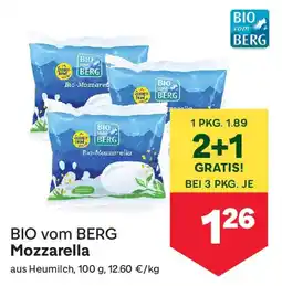 MPreis BIO vom BERG Mozzarella Angebot