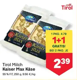MPreis Tirol Milch Kaiser Max Käse Angebot
