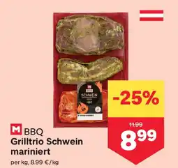 MPreis BBQ Grilltrio Schwein mariniert Angebot