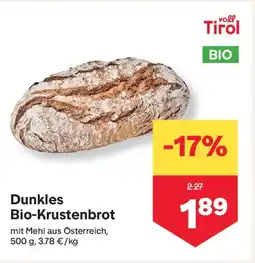 MPreis Dunkles Bio-Krustenbrot Angebot