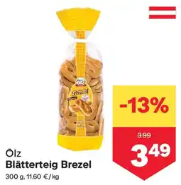 MPreis Ölz Blätterteig Brezel Angebot