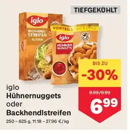 MPreis iglo Hühnernuggets oder Backhendlstreifen Angebot
