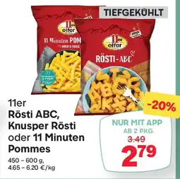 MPreis 11er Rösti ABC, Knusper Rösti Pommes Angebot
