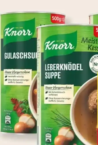 MPreis Knorr Meister Kessel Suppe Angebot