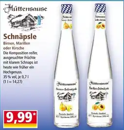 Norma Hüttensause Schnäpsle Angebot