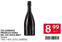Transgourmet Col sandago prosecco vigna del cuc docg brut Angebot