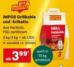 Lagerhaus Impos grillkohle und -briketts Angebot