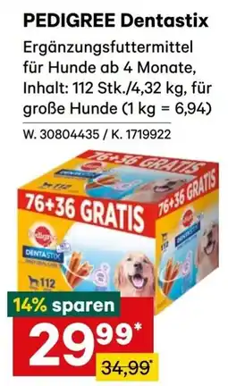 Lagerhaus PEDIGREE Dentastix Angebot