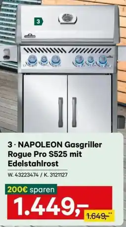 Lagerhaus Napoleon gasgriller rogue pro s525 mit edelstahlrost Angebot