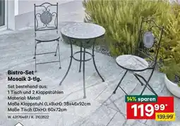 Lagerhaus Bistro-Set Mosaik 3-tlg. Angebot