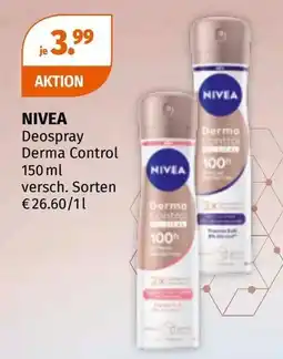 Müller Nivea deospray derma control Angebot