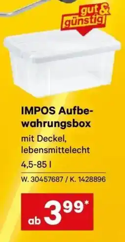 Lagerhaus IMPOS Aufbe- wahrungsbox Angebot