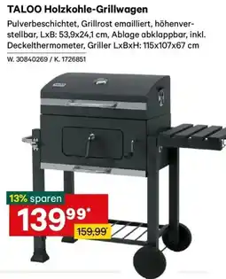 Lagerhaus TALOO Holzkohle-Grillwagen Angebot