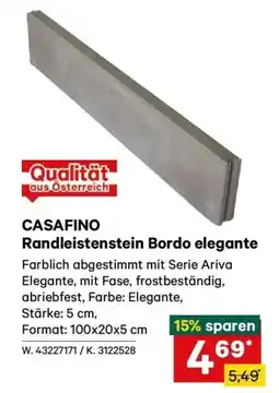 Lagerhaus CASAFINO Randleistenstein Bordo elegante Angebot